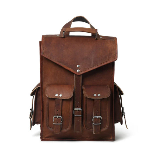Pre-Historic Convertible Leather Backpack