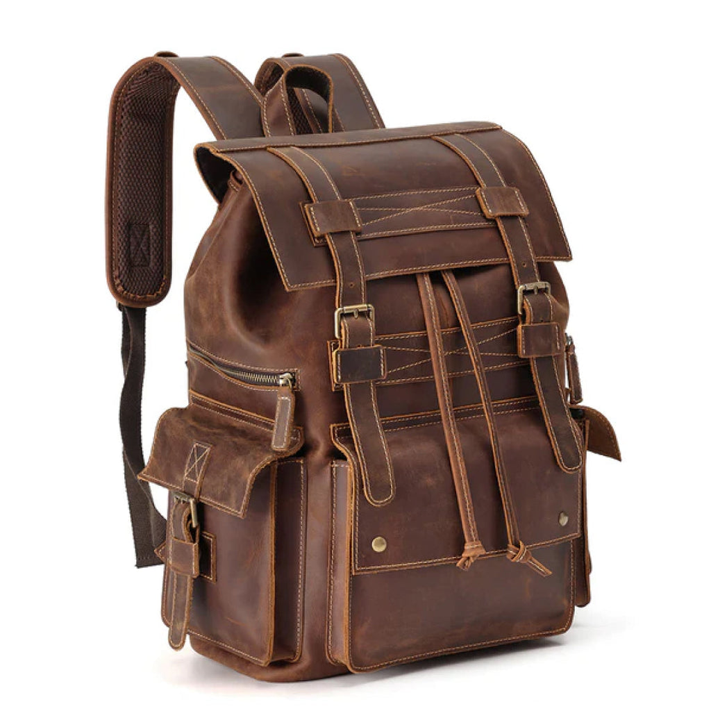 The Drawstring Leather Backpack