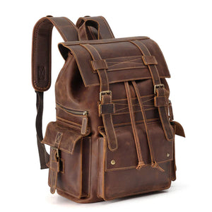The Drawstring Leather Backpack