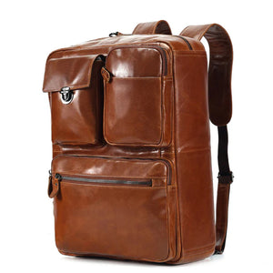 The Convertible Leather Backpack