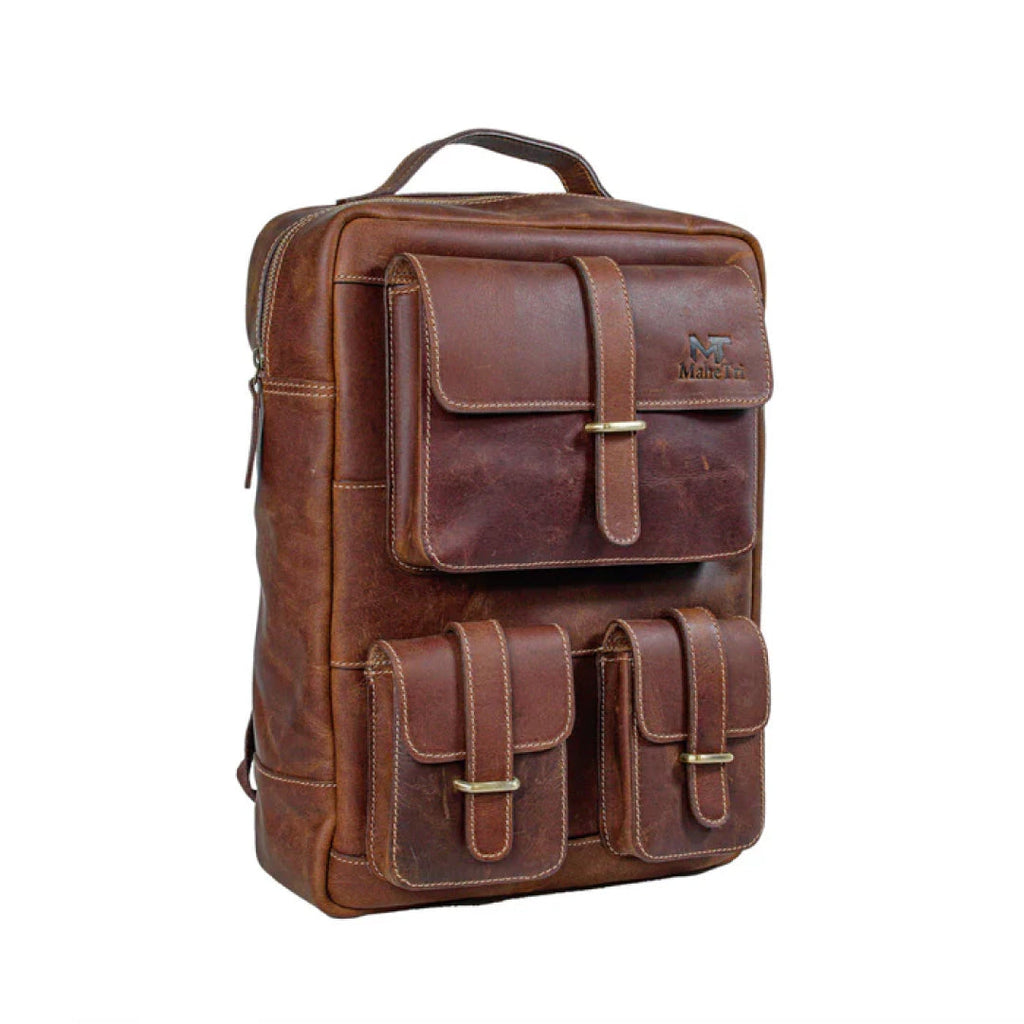 MaheTri Portland Leather Backpack
