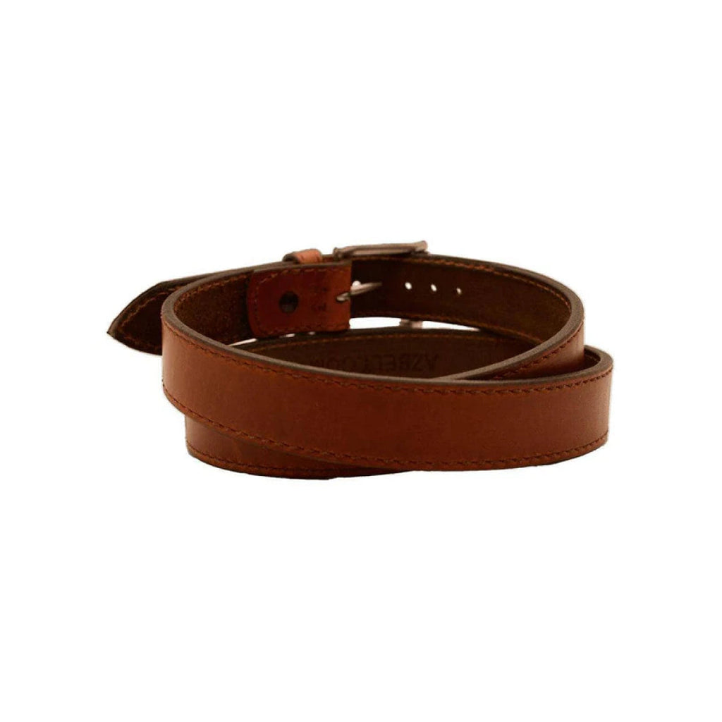 Men's Reddish Brown Classic Mahogany Leather Belt