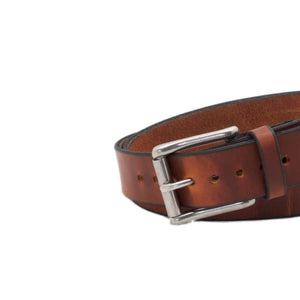 Men's Brown Copperhead Leather Belt