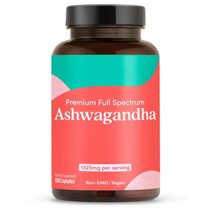 Further Food Organic Ashwagandha 1325mg. Pure Ashwagandha Root with Black Pepper & Avocado Oil for Ultra Absorption. 120 Vegan Capsules. Non-GMO, Gluten Free