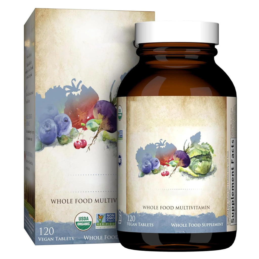 Garden of Life Organics Whole Food Multivitamin for Men, 120 Tablets, Vegan Mens Vitamins and Minerals for Health and Well-Being, Certified Organic Vegan Multi
