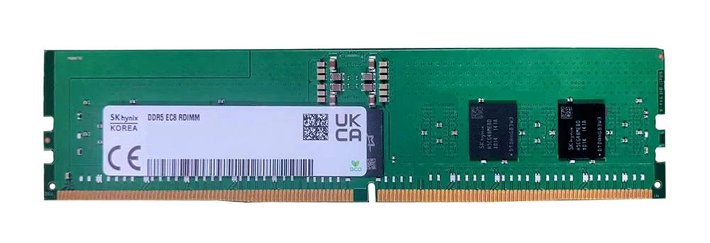 HMCG78AEBRA115N - Hynix 16GB 4800MHz DDR5 PC5-38400 ECC Registered CL40 288-Pin DIMM 1.1V Single Rank x8 Memory Module