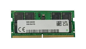 HMCG88MEBAA095N - SK Hynix 32GB 4800MHz DDR5 PC5-38400 ECC Unbuffered CL40 262-Pin SoDimm 1.1V Dual Rank x8 Memory Module