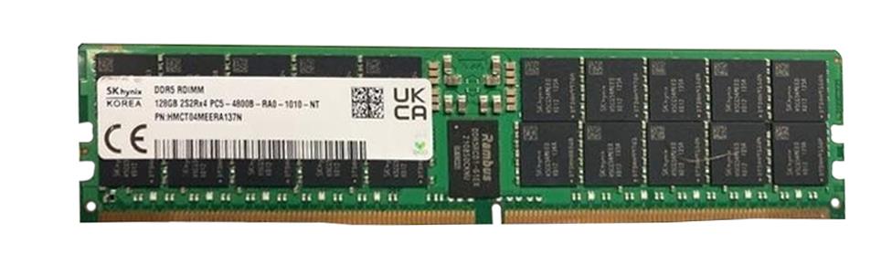 HMCT04MEERA137N - SK Hynix 128GB 4800MHz DDR5 PC5-38400 ECC Registered CL40 288-Pin DIMM 1.1V Quad Rank x4 Memory Module