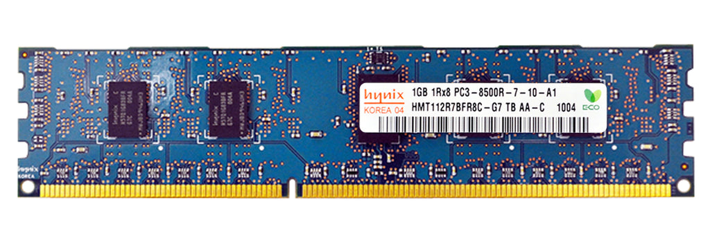 HMT112R7BFR8C-G7 - SK Hynix 1GB 1066MHz DDR3 PC3-8500 ECC Registered CL7 240-Pin DIMM 1.5V Single Rank x8 Memory Module