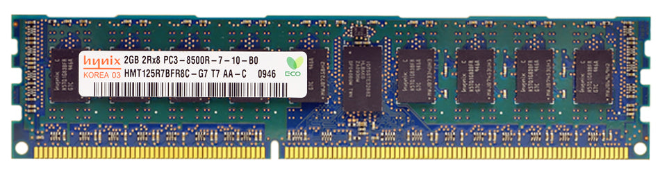 HMT125R7BFR8C-G7 - Dell 2GB 1066MHz DDR3 PC3-8500 ECC Registered CL7 240-Pin DIMM 1.5V Dual Rank x8 Memory Module