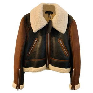Havian Women's Aviator RAF Shearling Bomber Jacket