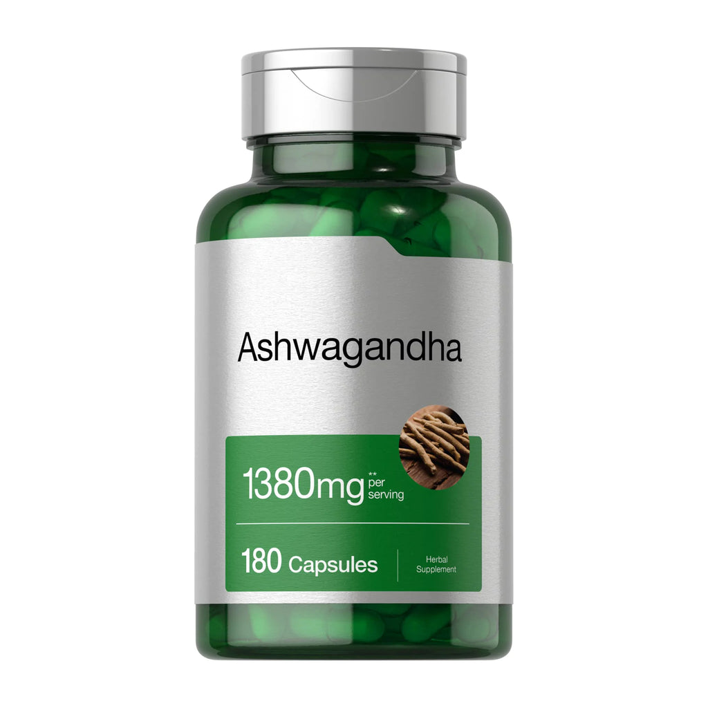 Horbäach Ashwagandha Supplement | 180 Capsules | for Women and Men | Herbal Root Extract | Non-GMO, Gluten Free