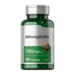 Horbäach Ashwagandha Supplement | 180 Capsules | for Women and Men | Herbal Root Extract | Non-GMO, Gluten Free