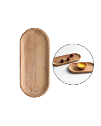 Japanese Style Solid Wood Plate And Fruit Dishes Tableware Set