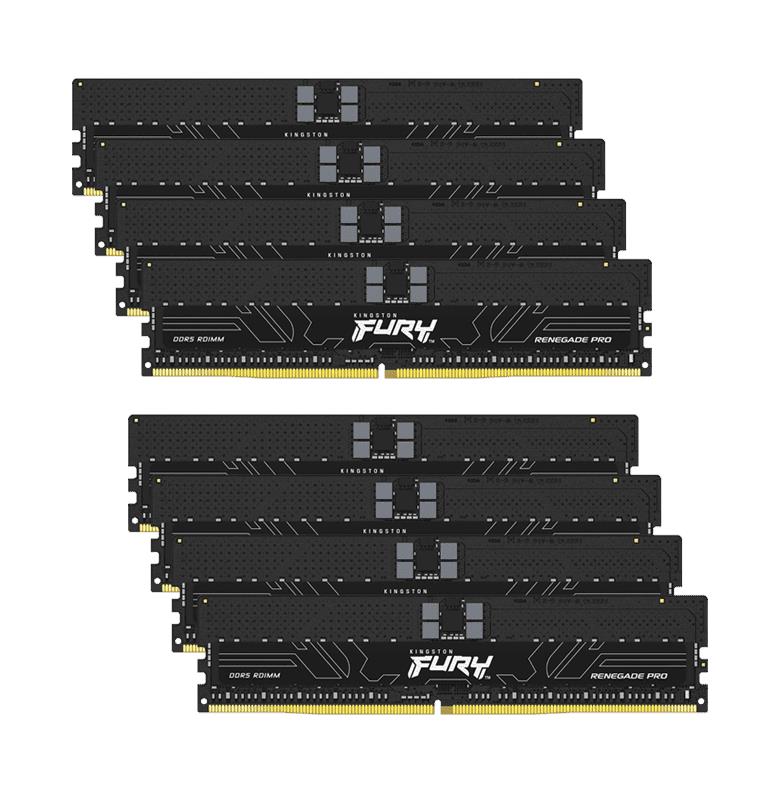 KF556R36RBK8-256 - Kingston Fury Renegade Pro 256GB (8x 32GB) 5600MHz DDR5 PC5-44800 ECC Registered CL36 288-Pin DIMM 1.25V Single Rank x4 Memory Module