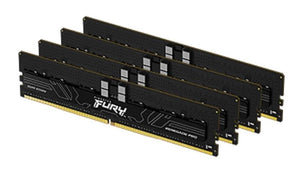 KF560R32RBEK4-64 - Kingston Fury Renegade Pro 64GB (4x 16GB) 6000MHz DDR5 PC5-48000 ECC Registered CL32 288-Pin DIMM 1.35V (LV) Single Rank x8 Memory Module