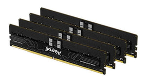 KF564R32RBK4-64 - Kingston Fury Renegade Pro 64GB (4x 16GB) 6400MHz DDR5 PC5-51200 ECC Registered CL32 288-Pin DIMM 1.4V Single Rank x8 Memory Module