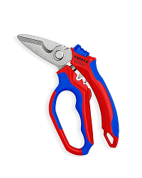 Knipex Tools Stainless Steel 95 05 20 Us Angled Electricians’ Shears, 6-1/4³, Red/Blue