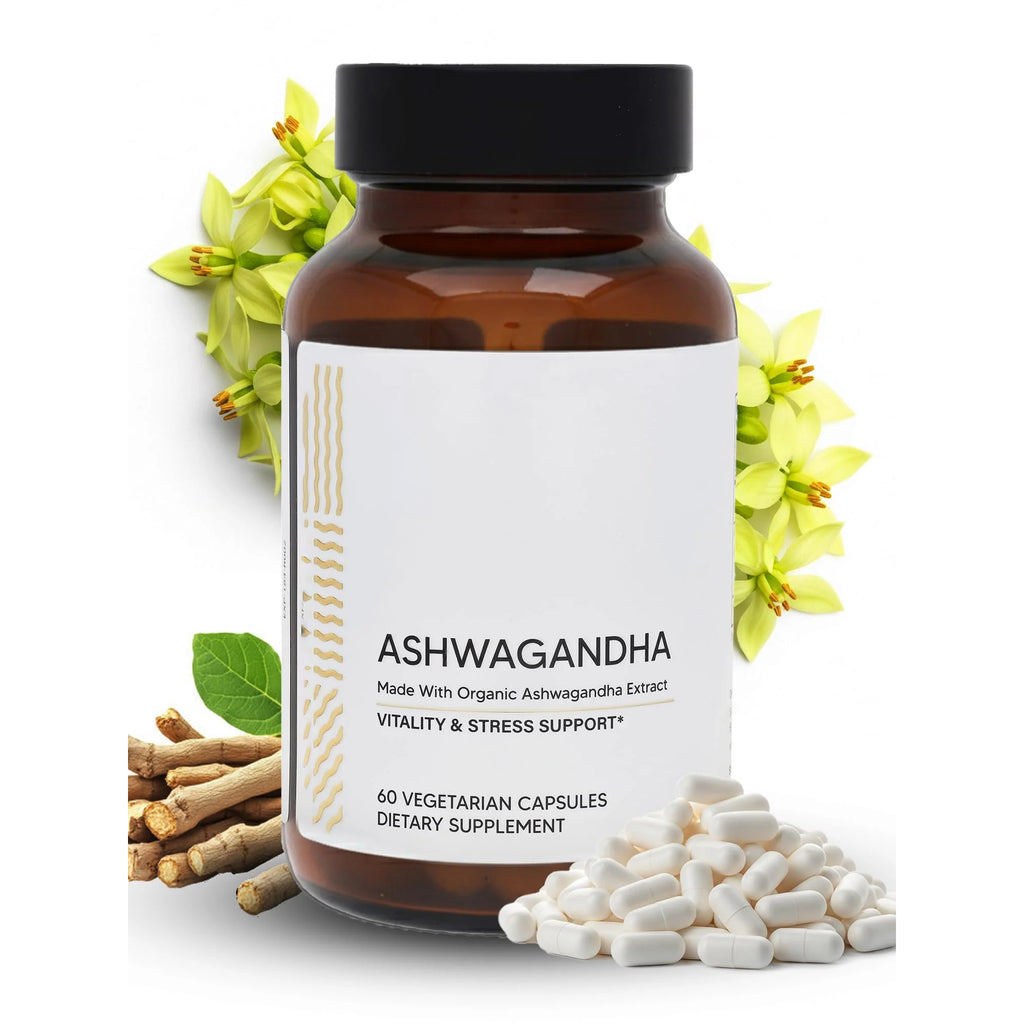 Kerala Ayurveda Ashwagandha Capsules – 60 Vegan Capsules | Organic Adaptogen for Stress Support, Mood Balance & Daily Vitality | Supports Healthy Stress Response & Immune Support | Prop 65 Compliant