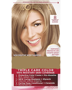 L’Oreal Paris Excellence Crã©Me Permanent Hair Color, 8 Medium Blonde 1 Ea