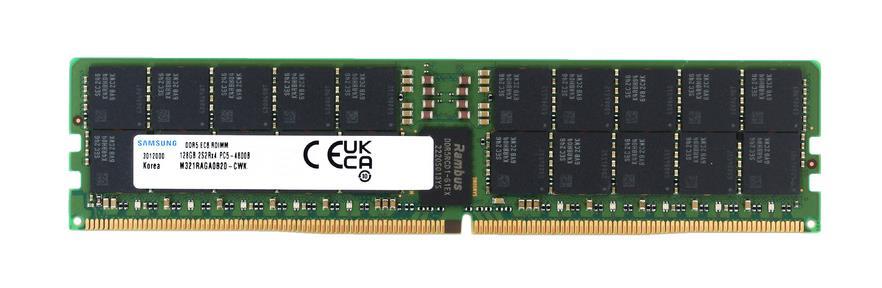 M321RAGA0B20-CWKPH - Samsung 128GB 4800MHz DDR5 PC5-38400 ECC Registered CL40 288-Pin DIMM 1.1V Quad Rank x4 Memory Module