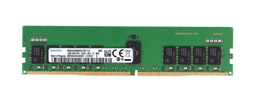 M393A2K43DB2-CTD6Y - Samsung 16GB 2666MHz DDR4 PC4-21300 ECC Registered CL19 288-Pin DIMM 1.2V Dual Rank x8 Memory Module