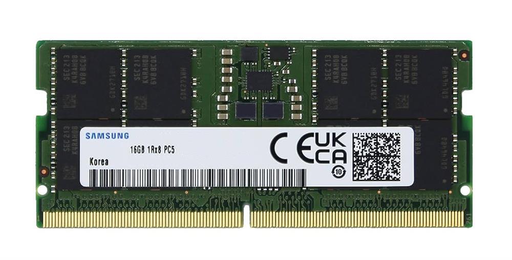 M426R2GA3BB0-CQKOD - Samsung 16GB 4800MHz DDR5 PC5-38400 ECC Unbuffered CL40 262-Pin SoDimm 1.1V Single Rank x8 Memory Module