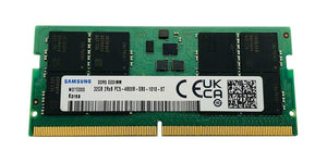 M426R4GA3BB0-CQK - Samsung 32GB 4800MHz DDR5 PC5-38400 ECC Unbuffered CL40 262-Pin SoDimm 1.1V Dual Rank x8 Memory Module