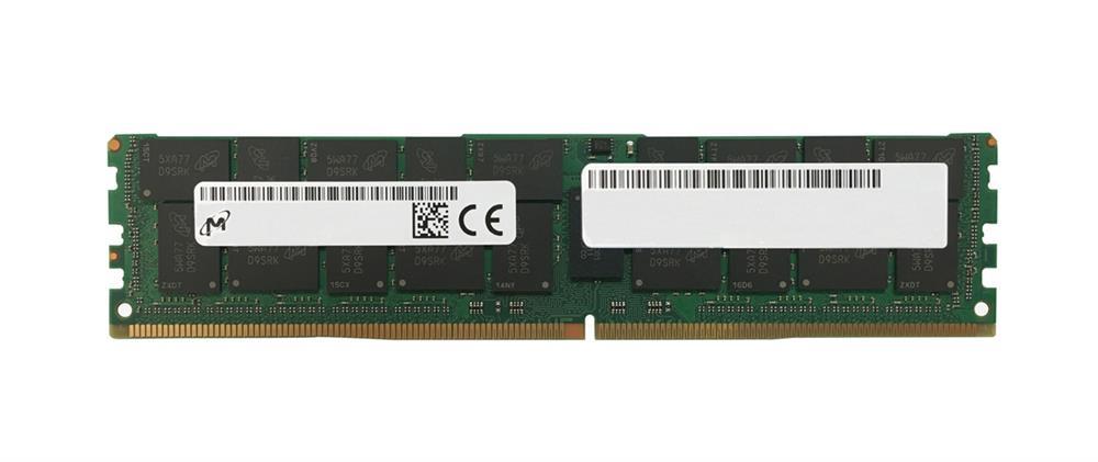 MTA18ASF2G72PZ-3G2R1T - Micron 16GB 3200MHz DDR4 PC4-25600 ECC Registered CL22 288-Pin DIMM 1.2V Single Rank X4 Memory Module