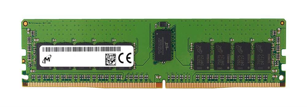 MTA18ASF2G72PDZ-2G6J1QG - Micron 16GB 2666MHz DDR4 PC4-21300 ECC Registered CL19 288-Pin DIMM 1.2V Dual Rank x8 Memory Module