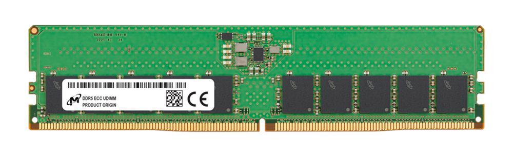 MTC10C1084S1EC56BD1 - Micron 16GB 5600MHz DDR5 PC5-44800 ECC Unbuffered CL46 288-Pin DIMM 1.1V Single Rank Memory Module