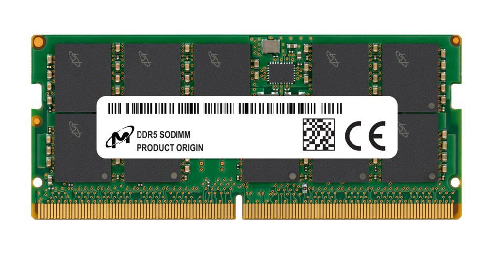 MTC10C1084S1TC56BD1 - Micron 16GB 5600MHz DDR5 PC5-44800 ECC Unbuffered CL46 262-Pin SoDimm 1.1V Single Rank Memory Module