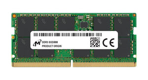 MTC20C2085S1TC48BR - Micron 32GB 4800MHz DDR5 PC5-38400 ECC Unbuffered CL40 262-Pin SoDimm 1.1V Dual Rank x8 Memory Module
