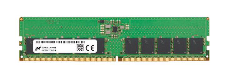 MTC20F2085S1RC56BR - Micron 32GB 5600MHz DDR5 PC5-44800 ECC Registered CL46 288-Pin DIMM 1.1V Dual Rank x4 Memory Module