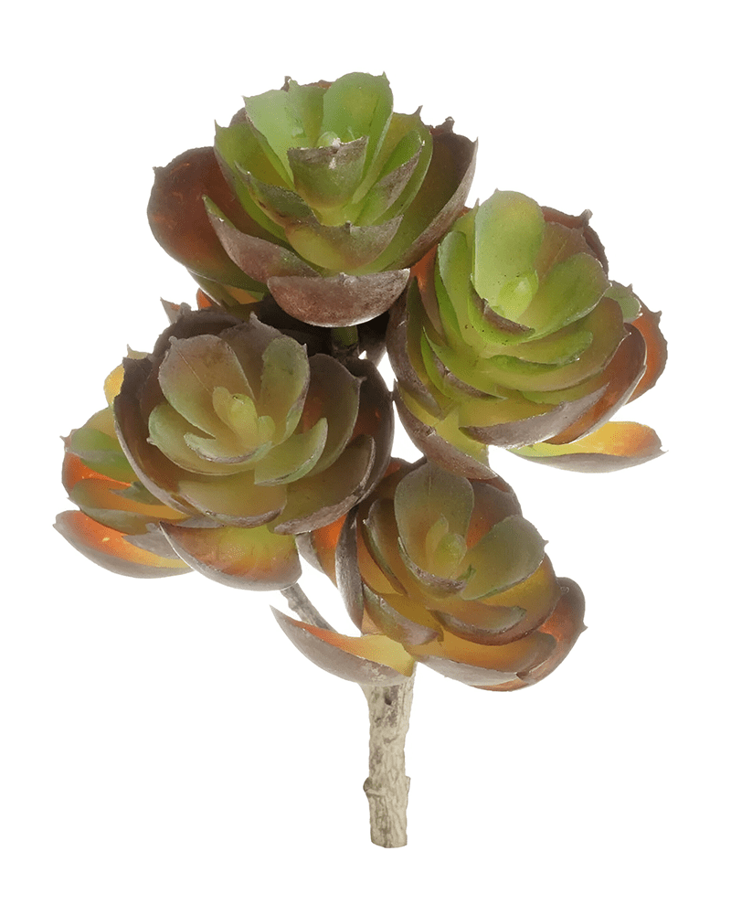 Mini Amber Fake Succulent Flower Artificial Plant Office Desk Decor