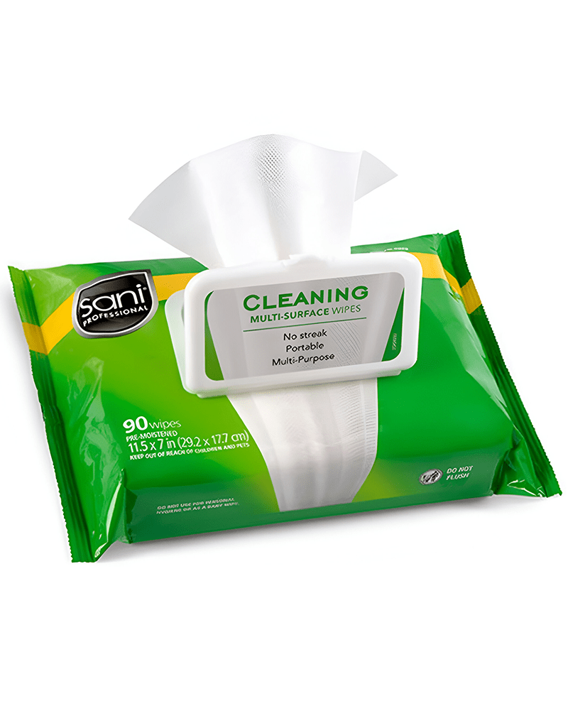 Nic A580Fw Table Turner Wet Wipe, 11-1/2 Width, 7Quot; Length, Paper, White, Pack Of 12
