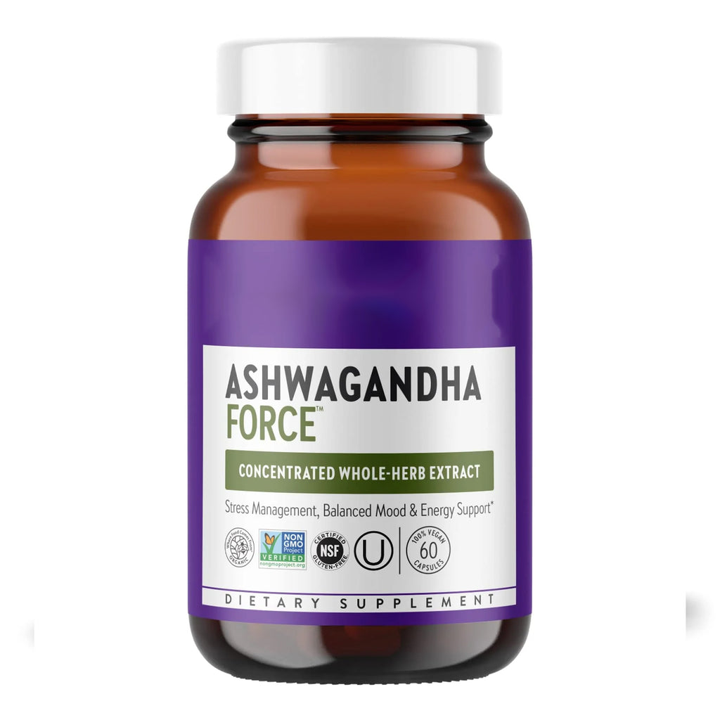 New Chapter Organic Ashwagandha Supplement, One Capsule a Day of Adaptogens for Stress Relief, Mood Support, & Energy, Vegan, 60 Count