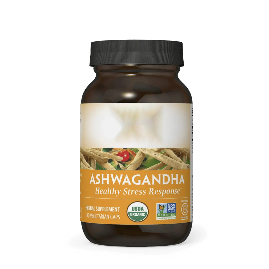 ORGANIC INDIA Ashwagandha Capsules - Organic Ashwagandha Supplement - Vegan Ashwagandha Root, Gluten-Free, Kosher, Non-GMO, Supports Stress Relief, Energy, and Sleep - 90 Capsules