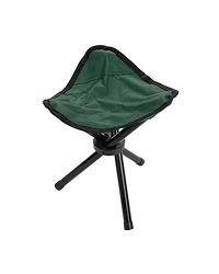 Otviap Portable Folding Tripod Chair For Outdoor Camping Hiking Fishing Picnic Bbq Travel, Camping Chair, Tripod Chair