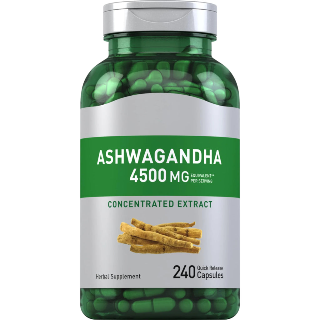 Piping Rock Ashwagandha Supplement | 4500mg | 120 Capsules | for Women and Men | Herb Root Extract | with Black Pepper | Non-GMO, Gluten Free