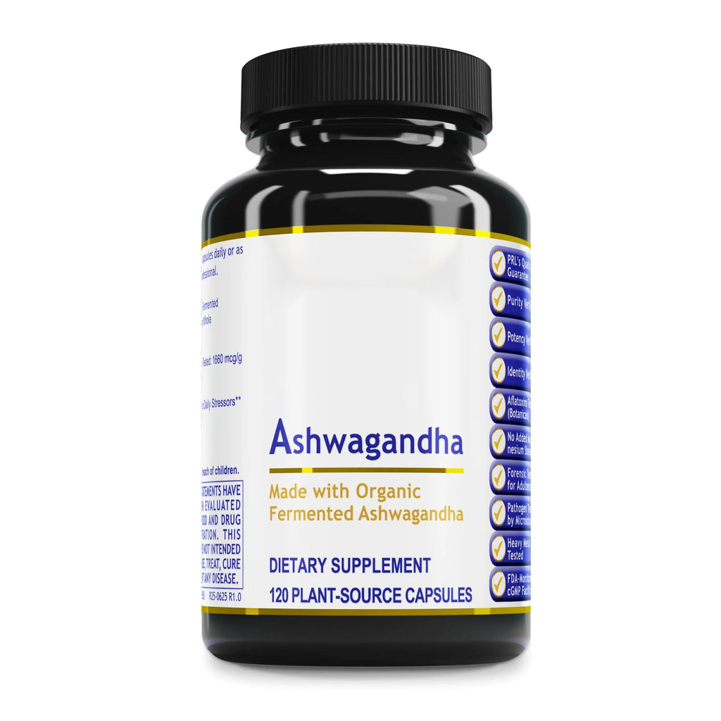 Premier Research Labs Premier Ashwagandha - Pure Supplement for Women & Men with Organic Ashwagandha Root, Herbal Pills for Stress & Sleep Support, Fermented for Absorption - 120 Plant-Based Capsules