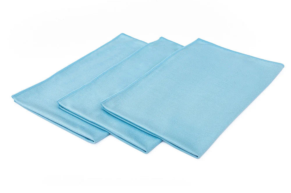 THE RAG COMPANY Premium GLASS and WINDOW Towel (5 Pack)- BLUE 16x24