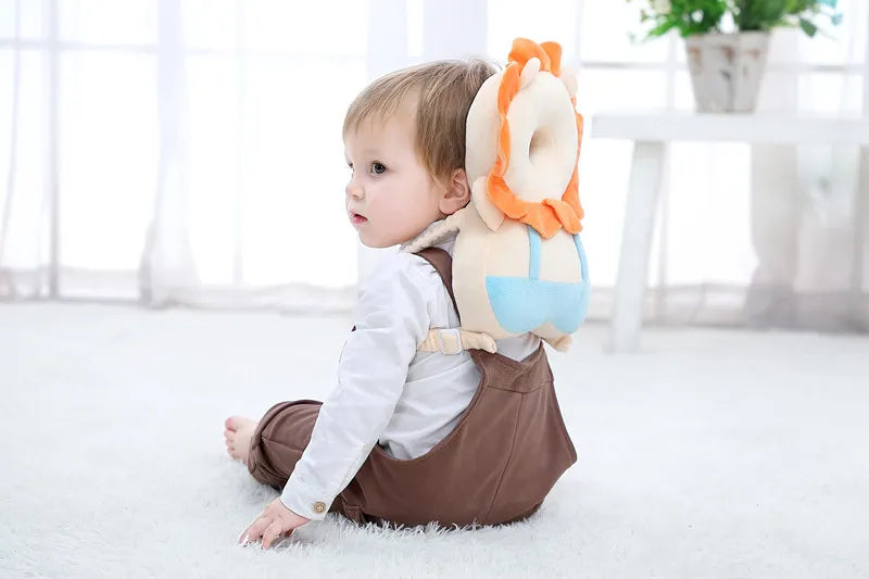 1-3T Toddler Baby Head Protector Backpack Pillow Safety Pad Cushion Prevent Injured Cartoon Security Pillow Protective Headgear