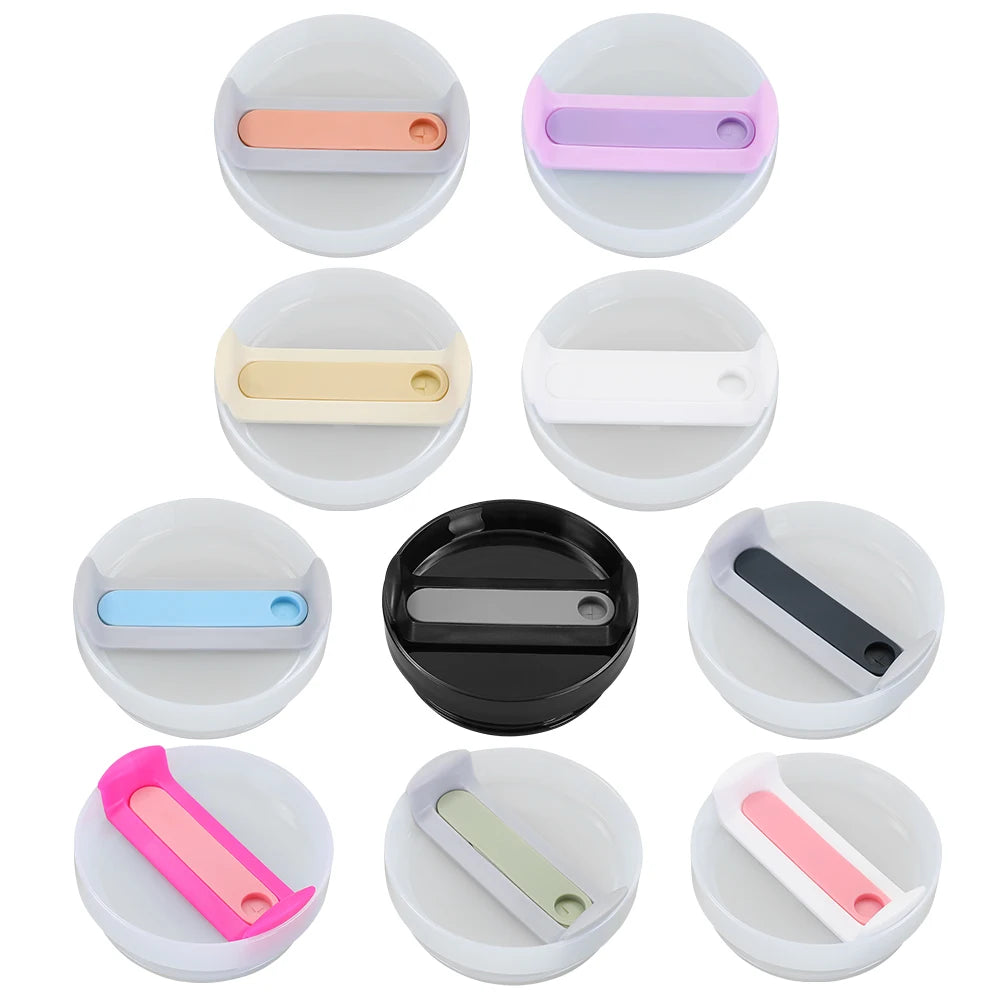 1pc 40oz Tumbler Lid with Straw Hole - Replacement Sports Water Bottle Top for Wide Mouth Cups - Leak-Proof and Durable