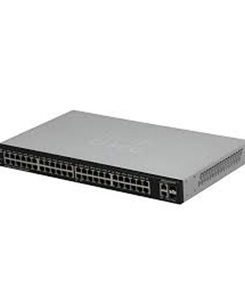 SLM2048T-NA-RF| Cisco SG200-50 48-Ports 10/100/1000Base-T Ethernet Network Switch with 2-Ports SFP