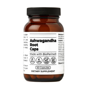 Santa Cruz Paleo, Ashwagandha Root with BioPerine, Herbal Supplement for Focus, Stress Support Adaptogen for Men and Women, Gluten Free, Vegetarian, Keto Friendly, 600MG Capsules, 60 Count