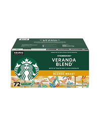 Starbucks Veranda Blend Light Roast K-Cup Pods for Keurig Brewers, 72 pods