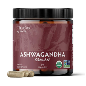 TRIBE ORGANICS Ashwagandha KSM 66 Pure Organic Root Powder Extract Ayurvedic Supplement - Focus Mood Support Increase Energy Strength 600mg of Natural KSM66 for Superior Absorption - 90 Capsules