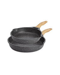 The Pioneer Woman Charcoal Speckle 2-Piece Prairie Signature Cast Aluminum