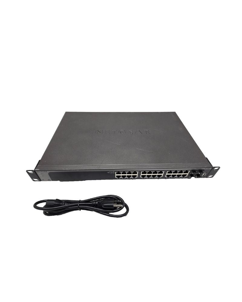 XS728T | Netgear | 28-Port 10-Gigabit Copper Smart Switch with 4 SFP+ Ports. 
